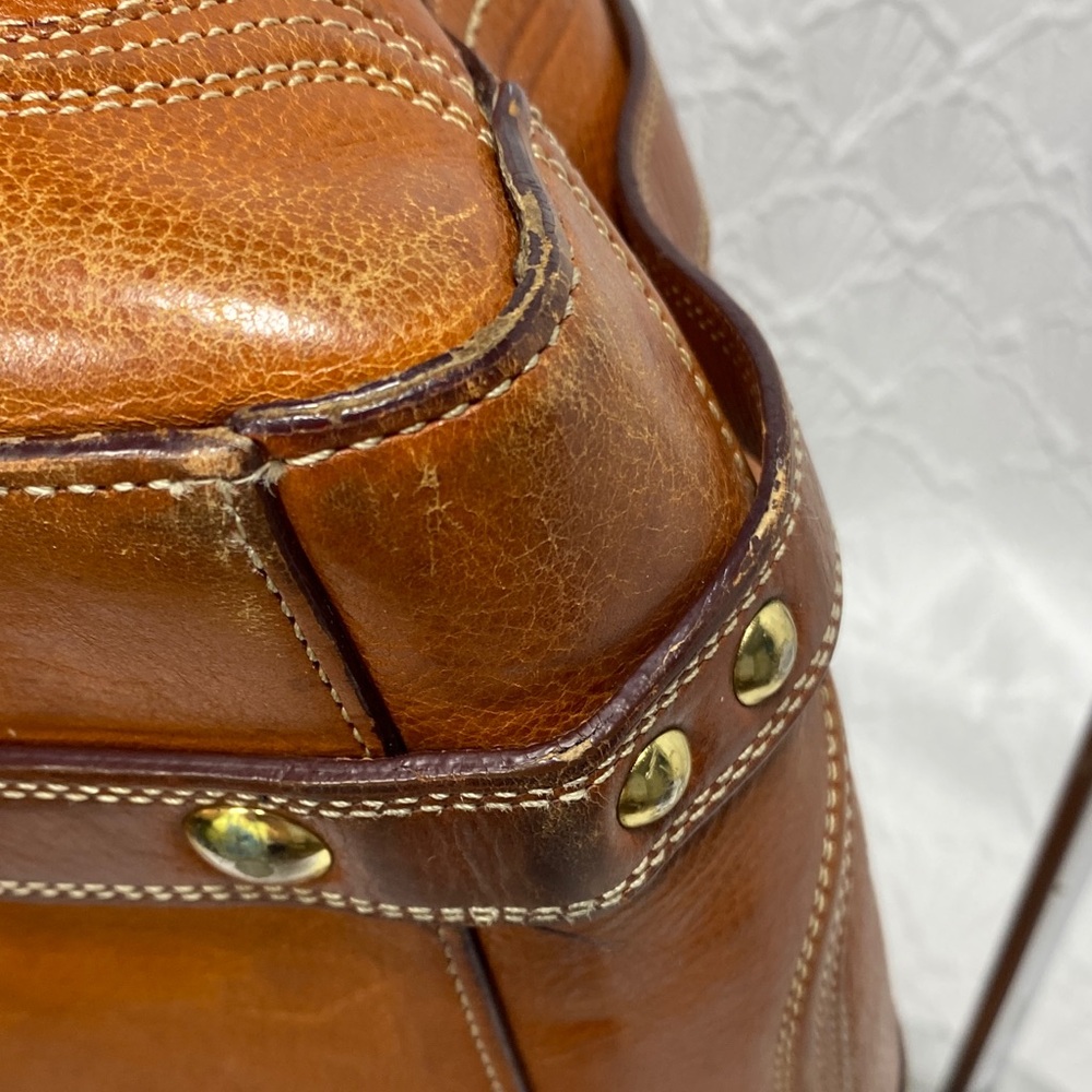 Coach Brown Leather Satchel - Picture 9 of 16